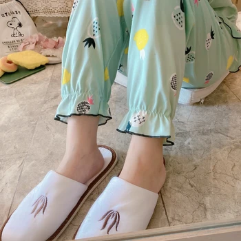 Noua Fata Cu Mâneci Lungi De Pijama Set De Toamnă Pentru Femei Îmbrăcăminte De Noapte Seara Doamnelor Costum De Desene Animate Minunat Costum De Tineret Student Drăguț Set De Pijamale