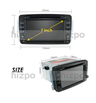 Android 10 2 Din IPS Radio Auto DVD GPS pentru Mercedes Benz CLK W209 W203 W208 W463 C209 O C Viano cu Mirror Link-ul de BT SWC Player