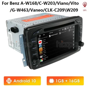 Android 10 2 Din IPS Radio Auto DVD GPS pentru Mercedes Benz CLK W209 W203 W208 W463 C209 O C Viano cu Mirror Link-ul de BT SWC Player