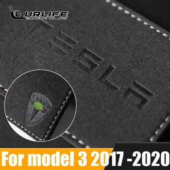 Model3 Piele Cheia Cartelei Protector de Acoperire Pentru Tesla Model 3 Caz Negru-Cheie Clip Sac Model cu Trei accesorii