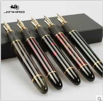 JINHAO X450 avansate stilou 18K GP Peniță de stilou cu cerneală 23 culori pot alege de ambalare cu pix negru husă de vânzare fierbinte