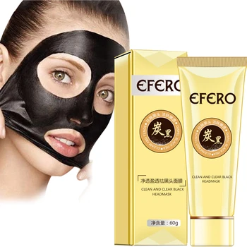 EFERO Fata Coș de Demontare Masca Frunte, Nas Benzi Acnee Puncte Negre de Curățare a Porilor cu Cap Negru Masca Peel-Off Noroi Masca de Fata