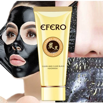 EFERO Fata Coș de Demontare Masca Frunte, Nas Benzi Acnee Puncte Negre de Curățare a Porilor cu Cap Negru Masca Peel-Off Noroi Masca de Fata