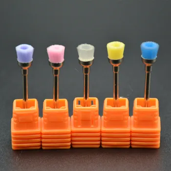 MAOHANG 10buc/lot Pro Plastic Sârmă Perie de Curățare Electrice Fișiere de Unghii de Arta Burghiu Manichiura Perie de Lustruit Instrumente Culori Aleatorii