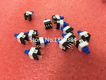 100BUC/lot 7x7 mm 6pini Împinge Tactile Putere Micro-Comutatorul Auto lock On/Off buton de Blocare comutator