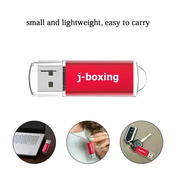 J-box 16GB USB Flash Dreptunghi Pen Drive Memory Stick Pendrives pentru Calculator Laptop Macbook Tableta Cadou Degetul mare de Stocare usb Roșu