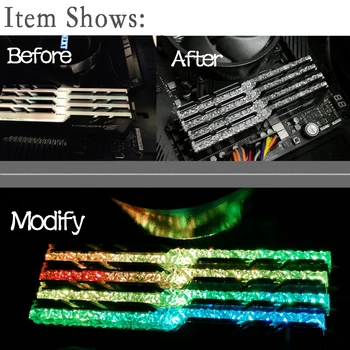2 Buc 4 Buc Memorie RAM Guide Light Bar Mod Pentru G Skill Trident Z Neo RGB Schimbarea La Royal Serie Trupa a Îmbunătăți Transmisie a Luminii