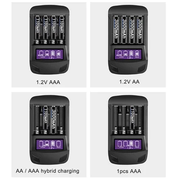 PALO 1.2 V AA AAA încărcător inteligent LCD încărcător baterie AA încărcător pentru AA AAA NiCd NiMh Reîncărcabilă Baterie încărcare rapidă de descărcare de gestiune