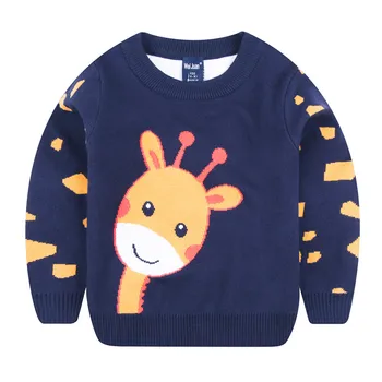 New Sosire Băieți Tricotate Pulover Pentru Copilul Băiat, Copii, Animale De Desene Animate De Iarnă Primăvară Caldă Bumbac Baieti Pulovere Pulovere