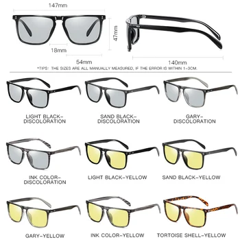 Piața Retro Nit Fotocromatică Bărbați ochelari de Soare Polarizati pentru Femei Sport Ochelari de Soare Zi de Viziune de Noapte de Conducere gafas de sol hombre