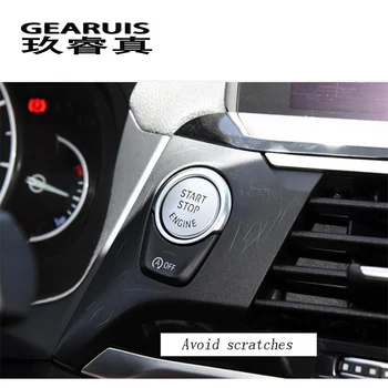 Auto styling cheii decorative MOTOR START-STOP buton de comutare acoperire cadru trim autocolant Pentru BMW x3 g01 Interior Accesorii Auto