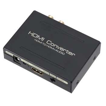 1080P Stereo Analog HDMI la HDMI SPDIF Optic, RCA L/R Adaptor Convertor HDMI Audio Converter Extractor 5.1 CH Audio Splitter