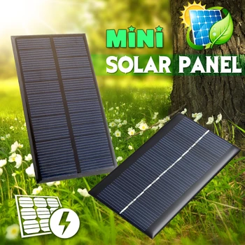 50pcs Panou Solar 2V 5V 6V 12V Mini Sistem Solar DIY Pentru Baterie Încărcătoare de Telefon Mobil Portabil 0,3 W 0.8 W 1W 1.2 W 1.5 W 2W 5W picături
