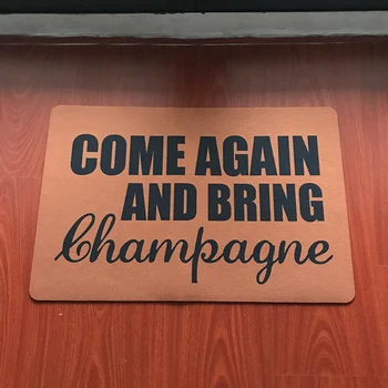 Preș de Intrare Podea Mat Amuzant Preș Veni din Nou Și să Aducă Șampanie Usa mat Decorative în aer liber Preș