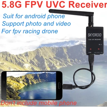 Gata de utilizare 5.8 G FPV Receptor UVC Video Downlink OTG VR Telefon Android+5.8 G Transmițător Video + CMOS 1200TVL Camera FPV Combo
