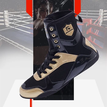Profesionale De Lupte Wrestling Adidași Respirabil Box Cizme Ușoare De Arte Martiale Taekwondo Sanda Pantofi De Formare F1054