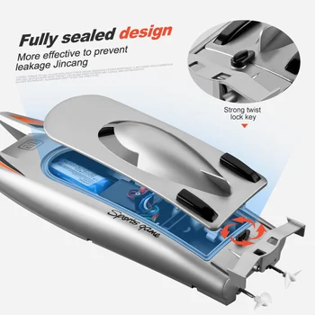 Wecute 2020 NOU de 2.4 G Dual Barca de Control de la Distanță cu Barca de Mare Viteză Barca Rc Boot Submarin Rc Barca, Sporturi nautice Radio-controlate Barca