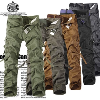 Armata Camuflaj de Marfă Militare Tactice Pantaloni 42 40 38-28 PLUS DIMENSIUNE MARE Brand Multi-buzunar Salopete Pantaloni