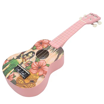 Irin 21 Inch Roz Soprano Ukulele Ukulele Chitara 4 Corzi Acustice Chitara Hawaiian Instrumente Muzicale pentru Fata Incepator