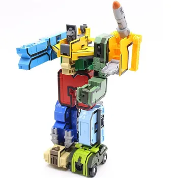 GUDI Transformator Numărul Robot Cărămizi 10 in 1 de Creație Asamblarea de Învățământ Cifrele de Acțiune Blocuri Model de jucărie 2806 Cadouri