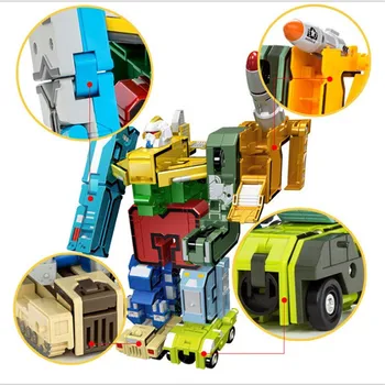 GUDI Transformator Numărul Robot Cărămizi 10 in 1 de Creație Asamblarea de Învățământ Cifrele de Acțiune Blocuri Model de jucărie 2806 Cadouri