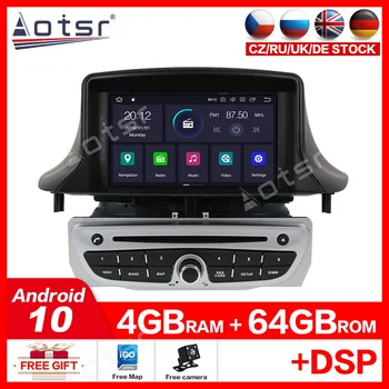 Android 10.0 4G+64GB Car DVD Player Pentru Renault Megane 3 Fluence 2009-cu WIFI, GPS, Radio Multimedia Volan Auto