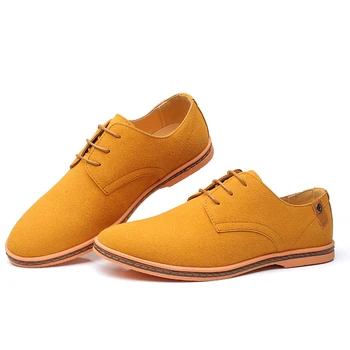 VESONAL Brand 2019 Primavara Toamna piele de Căprioară Piele Barbati Pantofi Oxford Casual Clasic Adidași Pentru bărbați Pantof Confortabil Încălțăminte 38-46
