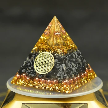 Reiki Joasa Energie Orgon Piramida Colectarea de Avere a Ajuta Calma sufletul Chakra Rășină Decorative, Artizanat Bijuterii Cub