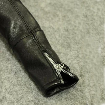 ZYTOYS 1/6 Figura de sex Masculin Negru din Piele Haine Set Pantaloni Sacou Tricou Modelul de 12 inci Acțiune Corpul Colectie de Accesorii