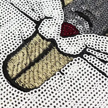 Moda de Desene animate Mare Cap de Iepure Paiete Pânză Autocolant Îmbrăcăminte Patch Aplicatiile de Fier pe Patch-uri