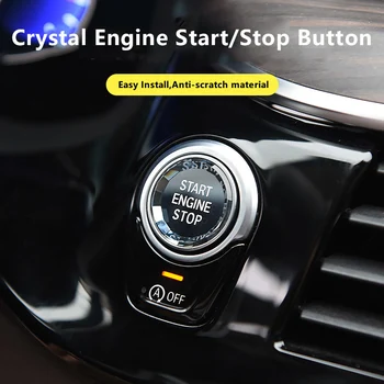 Crystal ENGINE START-STOP Buton Autocolant Pentru bmw F30 F32 F36 G30 G38 F25 G05 G20 F21 F23 F39 F15 G32 F10 F18 F01 F02 F52