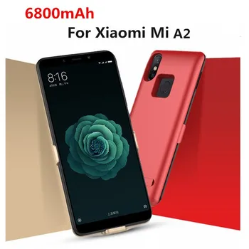6800mAh Power Bank caz Pentru Xiaomi Mi A2 Caz de Putere Portabil Spate Baterie Caz Pentru Xiaomi Mi A2