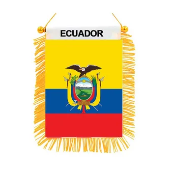 Ecuador Dublă față-Verso Black-out Mini Steaguri de Înaltă Calitate Imprimate Steaguri Naționale Decor Acasă