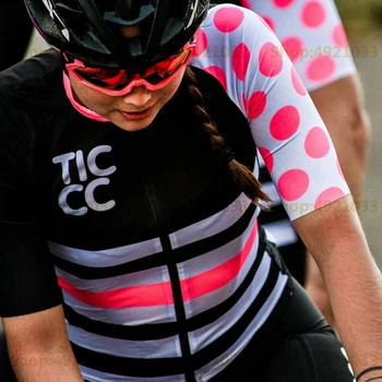 Acest lucru este Ticcc Echipa de Ciclism jersey femei Vara 2019 stil Nou drum cu bicicleta îmbrăcăminte cu mâneci Scurte Sport de curse tricou Coolmax