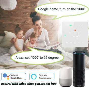 Beok Tuya de Viață Inteligentă Wifi Termostat pentru Încălzire prin Pardoseală Electric Acasă Controler de Temperatura de Lucru cu Alexa de Start Google