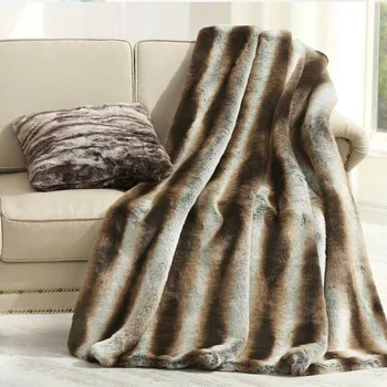 Stil American blana noptiera pătură,150*200 de cafea cu dungi mângâietorul, canapea acoperi, animale de companie pături ,blana artificiala pătură