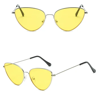 Psacss Nouă Epocă Ochi de Pisica ochelari de Soare Femei Barbati din Metal de Lux Brand de Designer pentru Femei Ochelari de Soare de sex Feminin Retro gafas de sol mujer