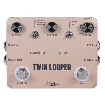 Vâslesc LTL-02 Twin Looper Pedala de Upgrade-uri Looper Pedale Pentru Chitara Electrica 10 Min Looping Nelimitat Undo/Redo Funcție 11 Tipuri de P