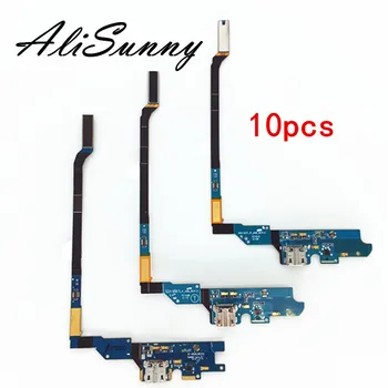 AliSunny 10buc Conector Dock Încărcător Cablu Flex pentru SamSung Galaxy S4 i9500 i9505 i545 i337 Port USB de Încărcare Piese de schimb