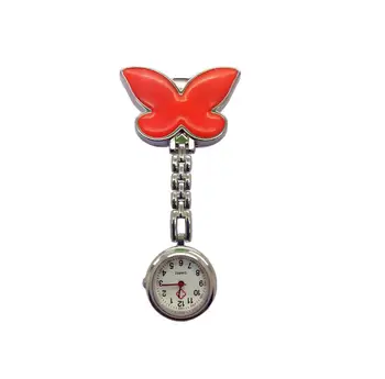 Minunat fluture forma de design unisex femei doamnelor asistenta ceasuri de buzunar cu ridicata medical stea clip stea ceasuri cuarț