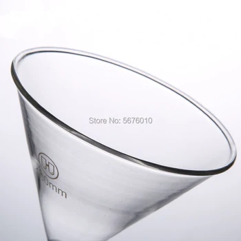 Sticlă borosilicată mare triunghi pâlnie cu diametrul de 40 mm la 150 mm de laborator instrumente de filtrare