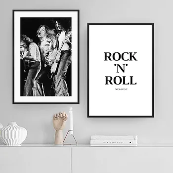 Tom Petty Van Halen Rock and Roll Citat de Postere Și de Imprimare Panza Pictura Arta de Perete Imagine Vintage Decorative Decor Acasă Cuadros