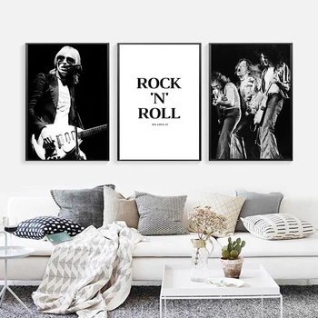 Tom Petty Van Halen Rock and Roll Citat de Postere Și de Imprimare Panza Pictura Arta de Perete Imagine Vintage Decorative Decor Acasă Cuadros