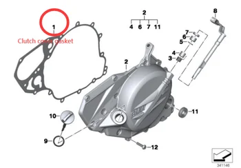 Motocicleta Generator de Ambreiaj Carter Acoperă Cilindrul Seturi Garnitura Set pentru BMW F700GS K70 11-17 F650GS F800GS K72 06-18 K75 12-17