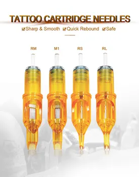 20/50/100buc Tatuaj Cartușe Ac RL RS M1 RM de Unică folosință Sterilizate Ace Tatuaj Pentru Sprancene Tatuaj Masina de Mânere