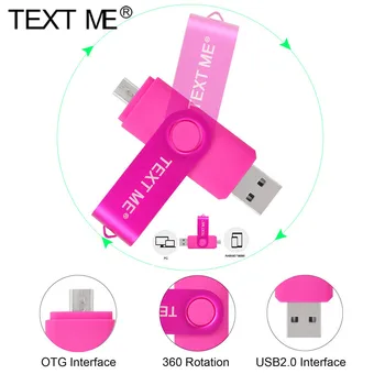 OTG usb2.0 USB Flash Memory Stick 16GB 32GB Pendrive 4GB 8GB 64GB USB Flash Drive Pentru Calculator/Telefon Android 3 IN1OTG de Tip c