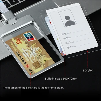 DEZHI-Metal de Calitate Insigna Titularul Plus de Stil LOGO-ul Personalizat Deținătorii de Carduri cu Șnur Prețul cu Ridicata Expoziție Consumabile