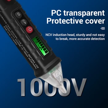 LCD Display ABS Tester de Tensiune Dual Gama de Sârmă Breakpoint Finder Non Contact de Întreținere de Înaltă Sensibilitate 12-1000V Portabil