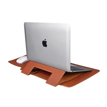 Pentru Macbook Caz Multifuncțional Geanta de Laptop din Piele PU 13/14 inch Notebook Caz Laptop Maneca Geanta cu Suport Mouse Pad