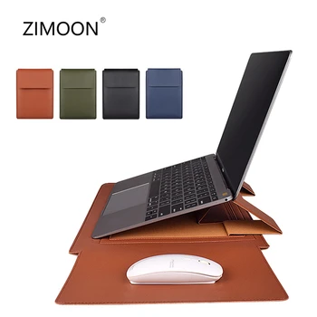 Pentru Macbook Caz Multifuncțional Geanta de Laptop din Piele PU 13/14 inch Notebook Caz Laptop Maneca Geanta cu Suport Mouse Pad